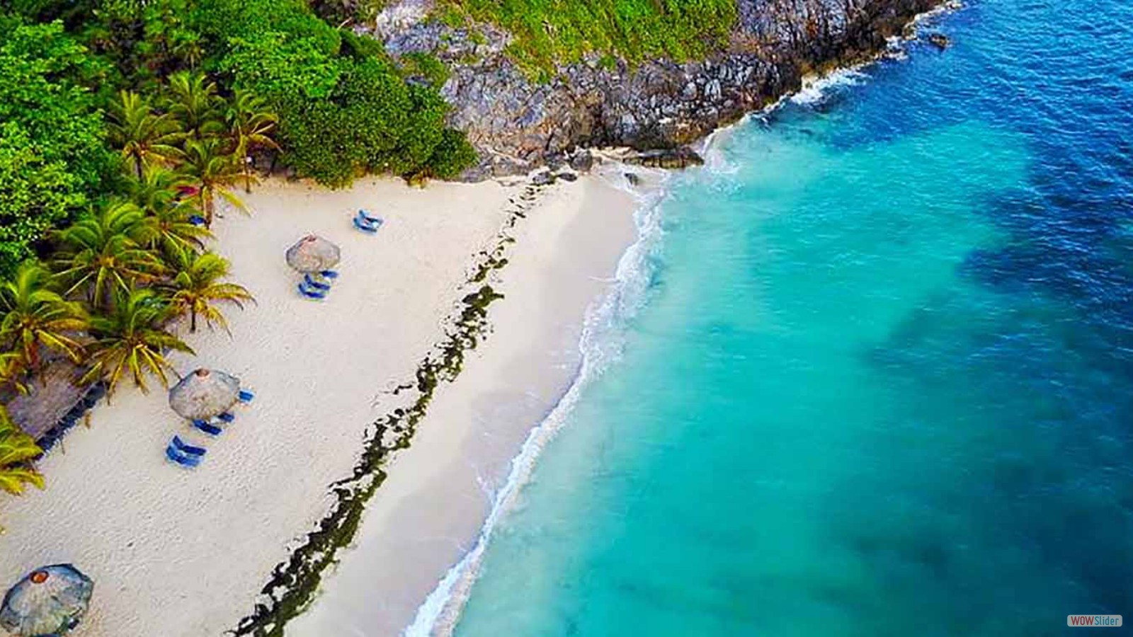 Aerial View of Bliss Beach